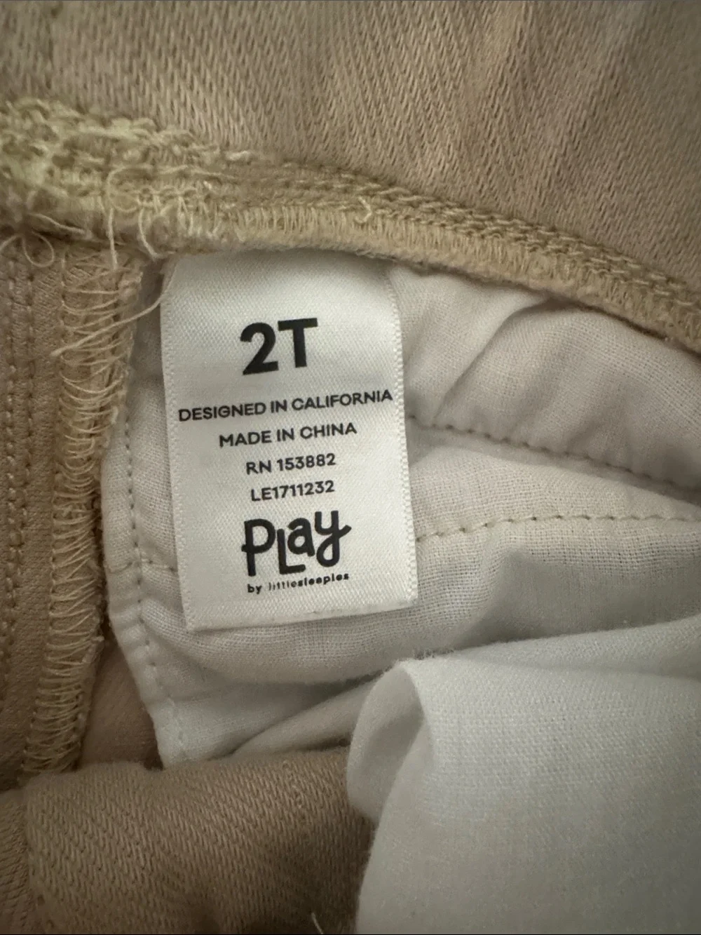 Back to school PLAY light khaki chino shorts